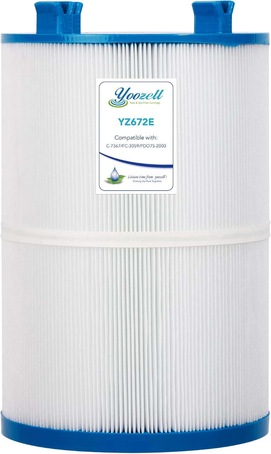 YZ672E Spa Filterkartusche – Kompatibel Mit Unicel C-7367 U.a., 75 Sq.ft, 26,7 Cm Lang, Für Whirlpools