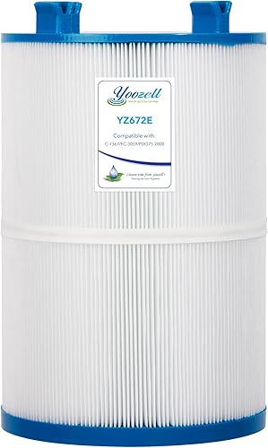 Yoozell Cartucho de filtro de spa compatible con Unicel C-7367 75 pies cuadrados PDO75-2000 Filbur FC-3059 Tier1 PAS-1223 Dimension One 1561-00