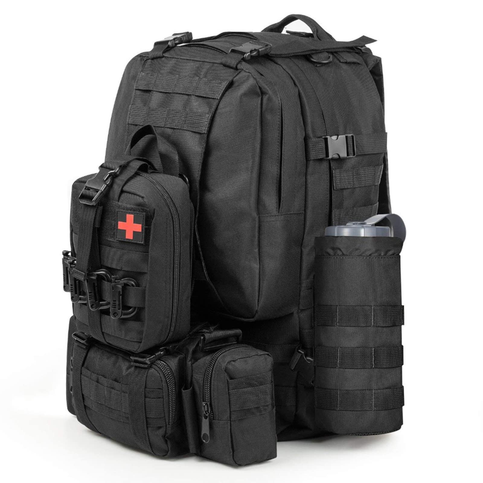 Taktyczna torba Molle, wielofunkcyjny zestaw użytkowy, duża pojemność, wojskowa torba myśliwska Airsoft, z uchwytem do szybkiego otwierania.