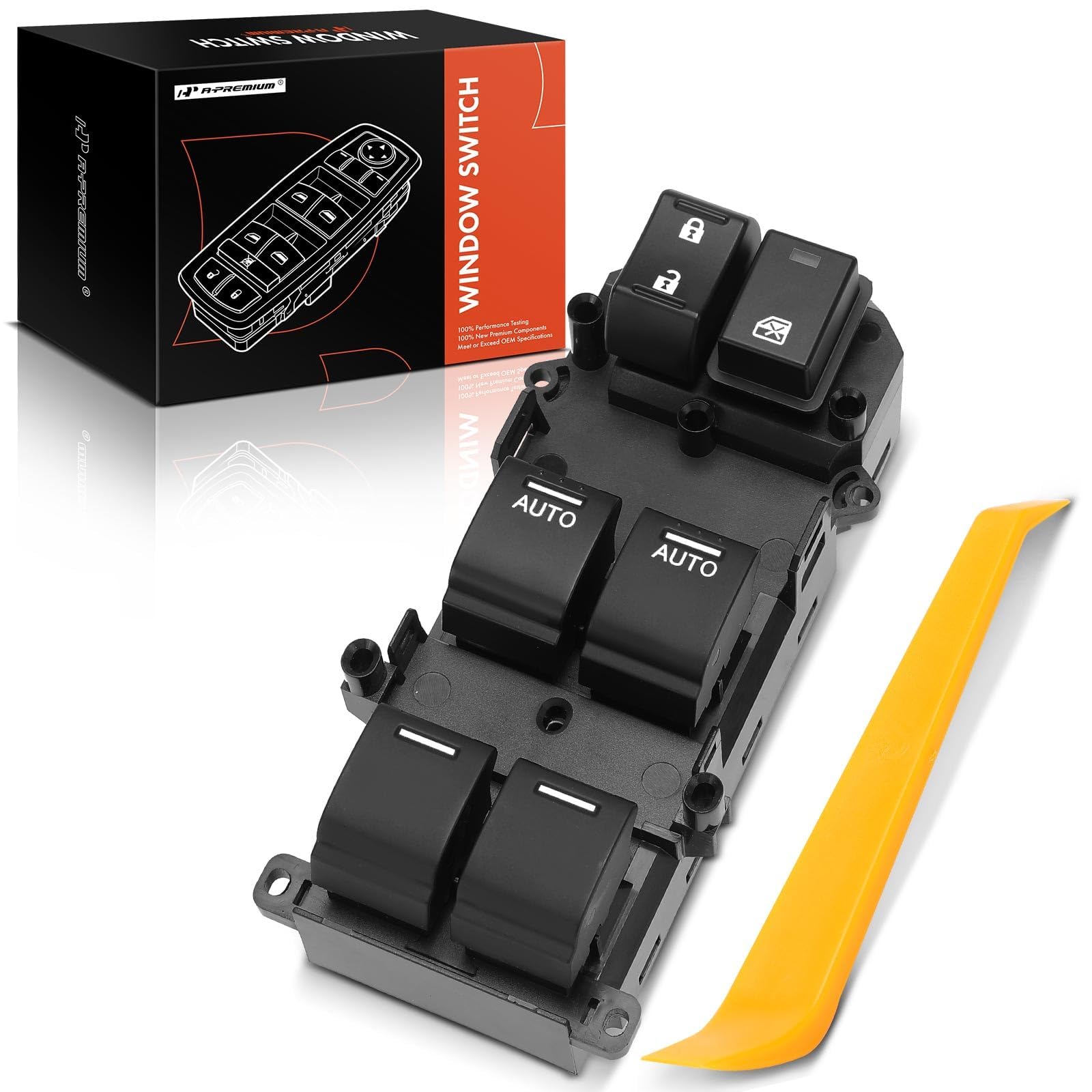 A-Premium Master Power Window Switch Compatible with Honda Odyssey 2014 2015 2016 2017, Front Left Driver Side