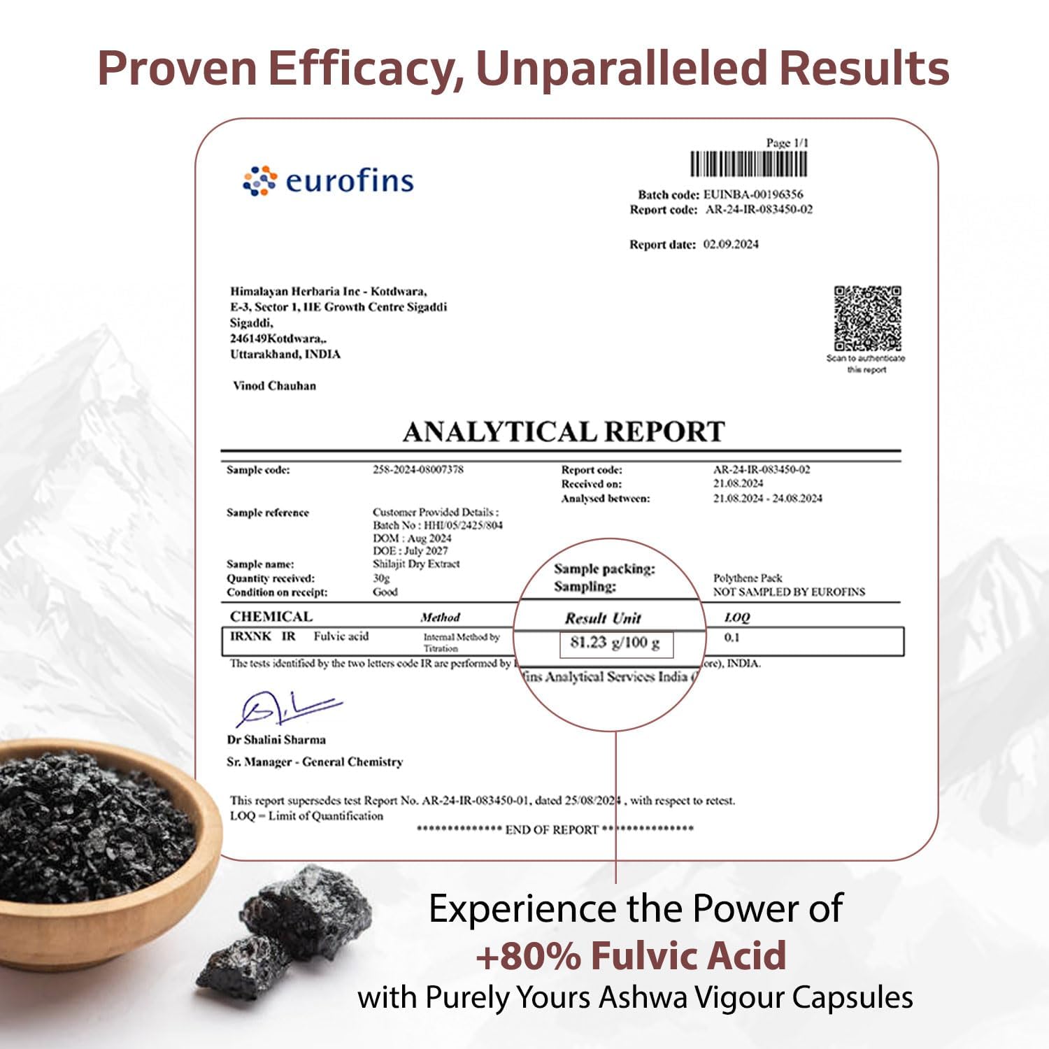 Purely your Shiljit/ Shiljit Capsule w/ 80% Foolvic Acid and KSM 66 Ashwagandha | Eq. 8100mg/serving | 30 servings | Boost stamina, strength and muscle growth | 60 capsules Purely your Shiljit/ Shiljit Capsule w/ 80% Foolvic Acid and KSM 66 Ashwagandha | Eq. 8100mg/serving | 30 servings | Boost stamina, strength and muscle growth | 60 capsules