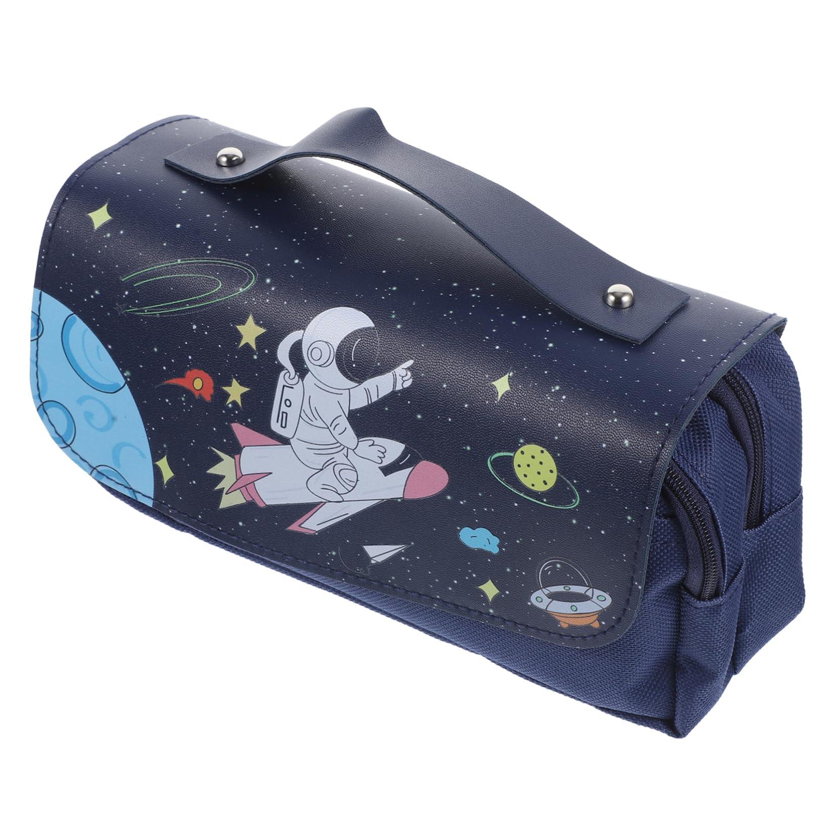 Operitacx 4pezzi Astuccio Per Portatile Pu Organizer Per Cancelleria Per Scuola Studenti e Insegnanti Blu