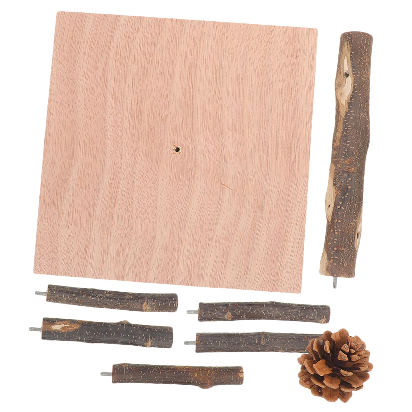 Kisangel 4 Piezas Marco De Entrenamiento De Loros Percha De Pájaro De Escritorio Percha De Pájaro De Mesa Puesto De Mesa para Loros Juguete Decorativo para Loros De Madera