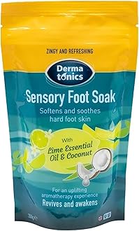 Sensory Foot Soak | Softens and Soothes Hard Foot Skin | With Lime Essential Oil and Coconut | Revieves and Awakens | Suitable for Vegans | 350 g