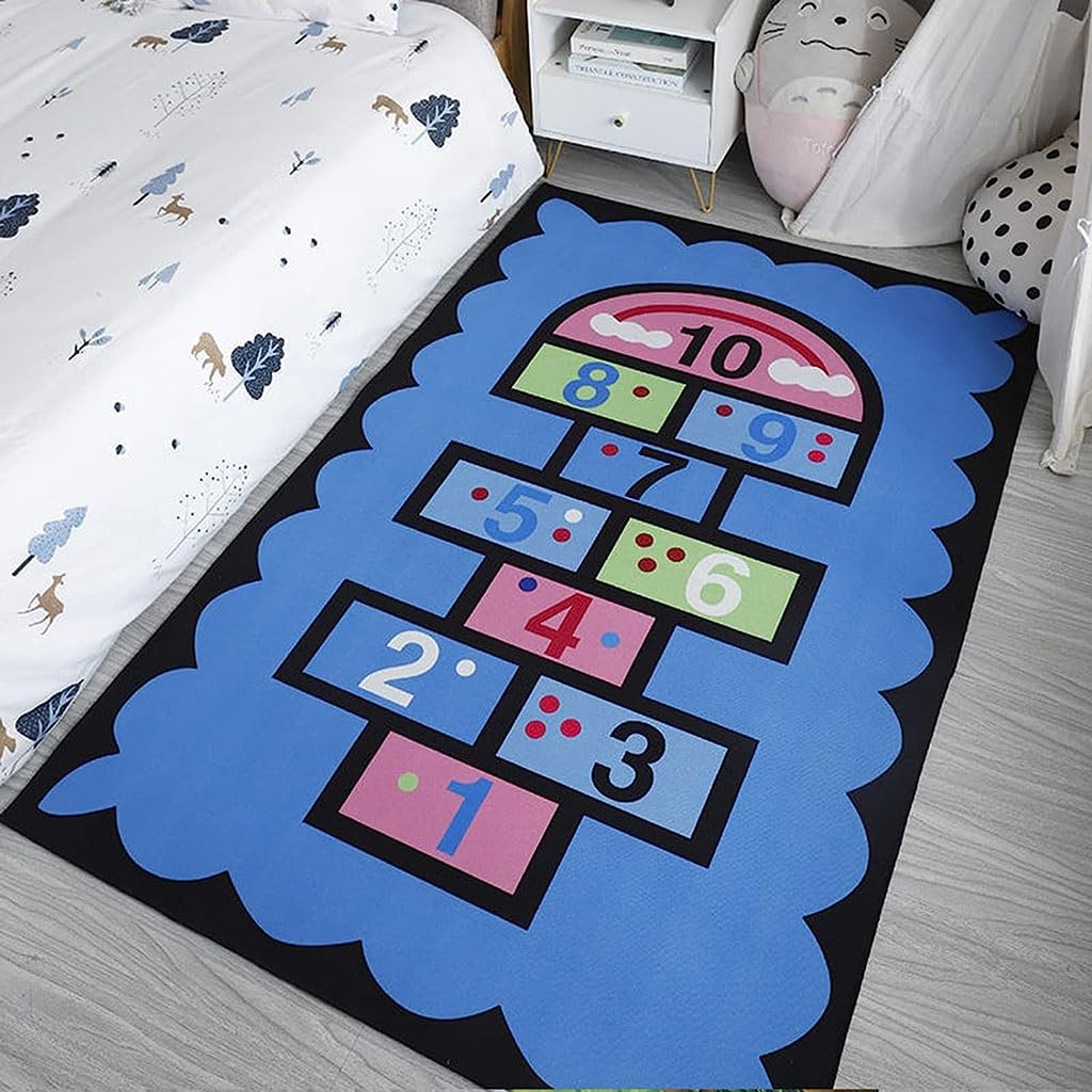 Tappeto da gioco per cameretta dei bambini, lavabile, per