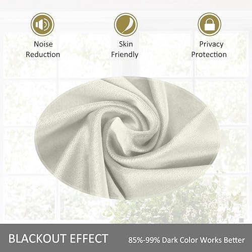 Miniatura 4 de cololeaf Cortinas extra anchas para interiores con ojales, cortina divisora de habitación, cortinas extralargas de terciopelo de privacidad con