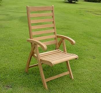 Amazon.co.jp: 天然木チーク材 最高級のリクライニングガーデンチェア Amazon.co.jp: 天然木チーク材 最高級のリクライニングガーデンチェア