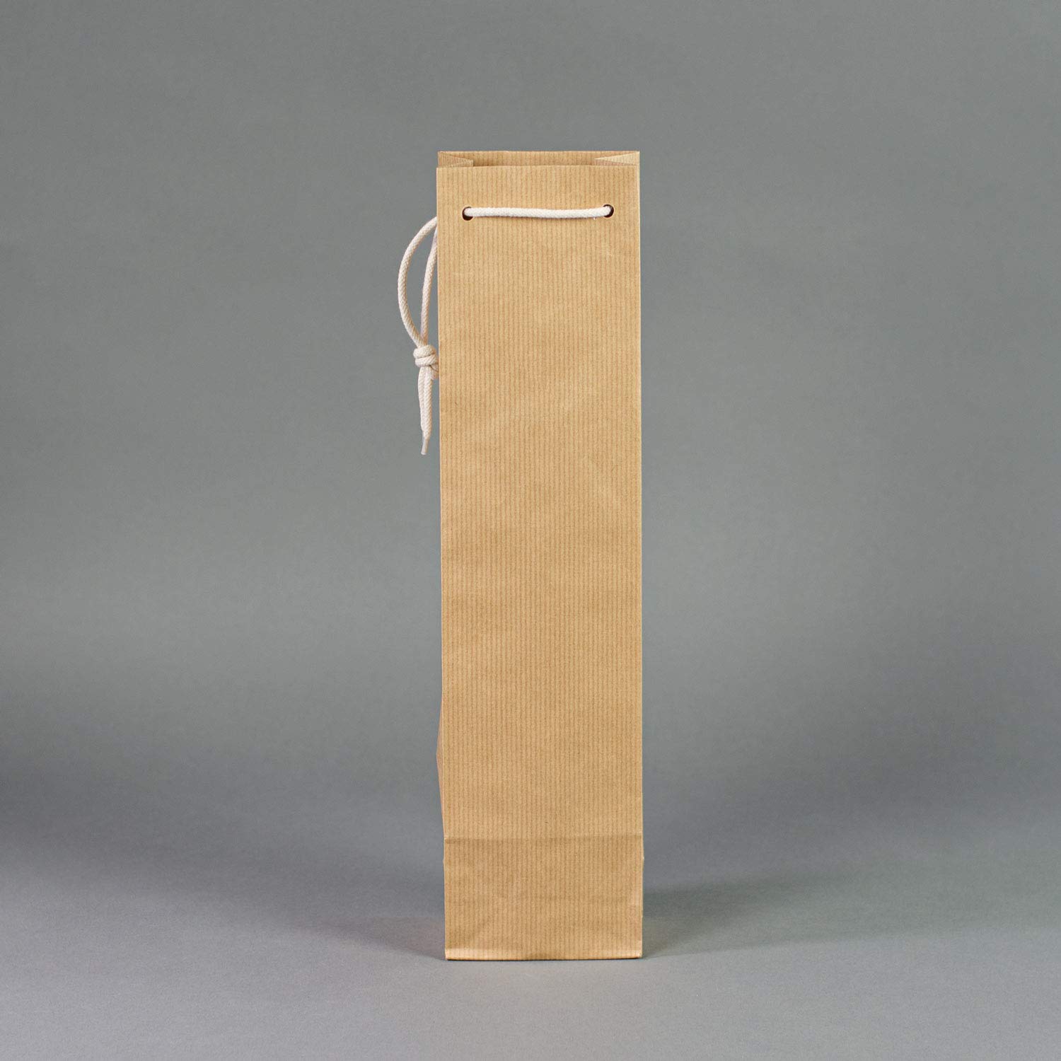 100 x Flaschentaschen braun 9,5+6,5x38 cm | Flaschentüten | Geschenktüte Flasche Wein | Weintaschen | HUTNER