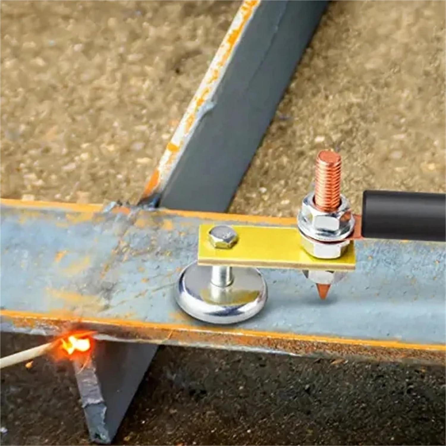 Welding Magnet Head Magnetic Fix Ground Clamp Single/Double Support 1Pcs