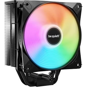be quiet! Pure Rock 3 LX Air Cooler 4 High Performance Heat Pipes 190 W TDP CPU cooler with HDT technology Light Wings LX 120 mm PWM fan ARGB lighting pre-installed mounting bridge