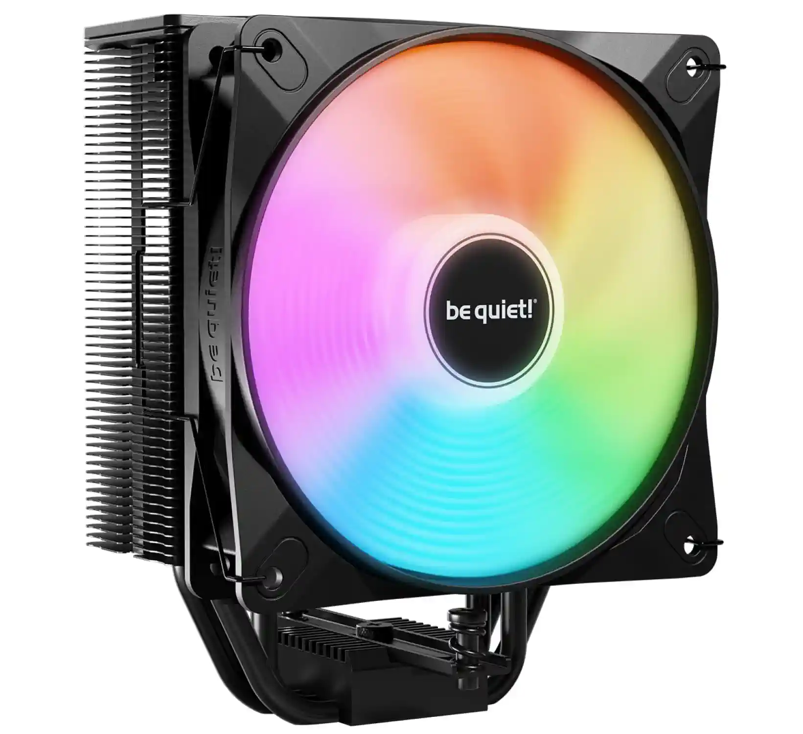 be quiet! Pure Rock 3 LX Luftkühler, sehr hohe Kühlleistung, 4 Hochleistungs-Heatpipes mit HDT-Technologie, Light Wings LX 120mm PWM- Lüfter, ARGB-Beleuchtung, vorinstallierte Montagebrücke