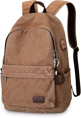 Miniatura 1 de Mochila de lona ligera para viajes, mochila para computadora portátil