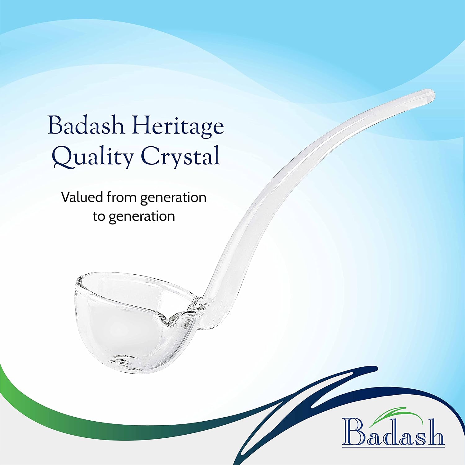 Badash Crystal Gravy Sauce Ladle 6 Inch
