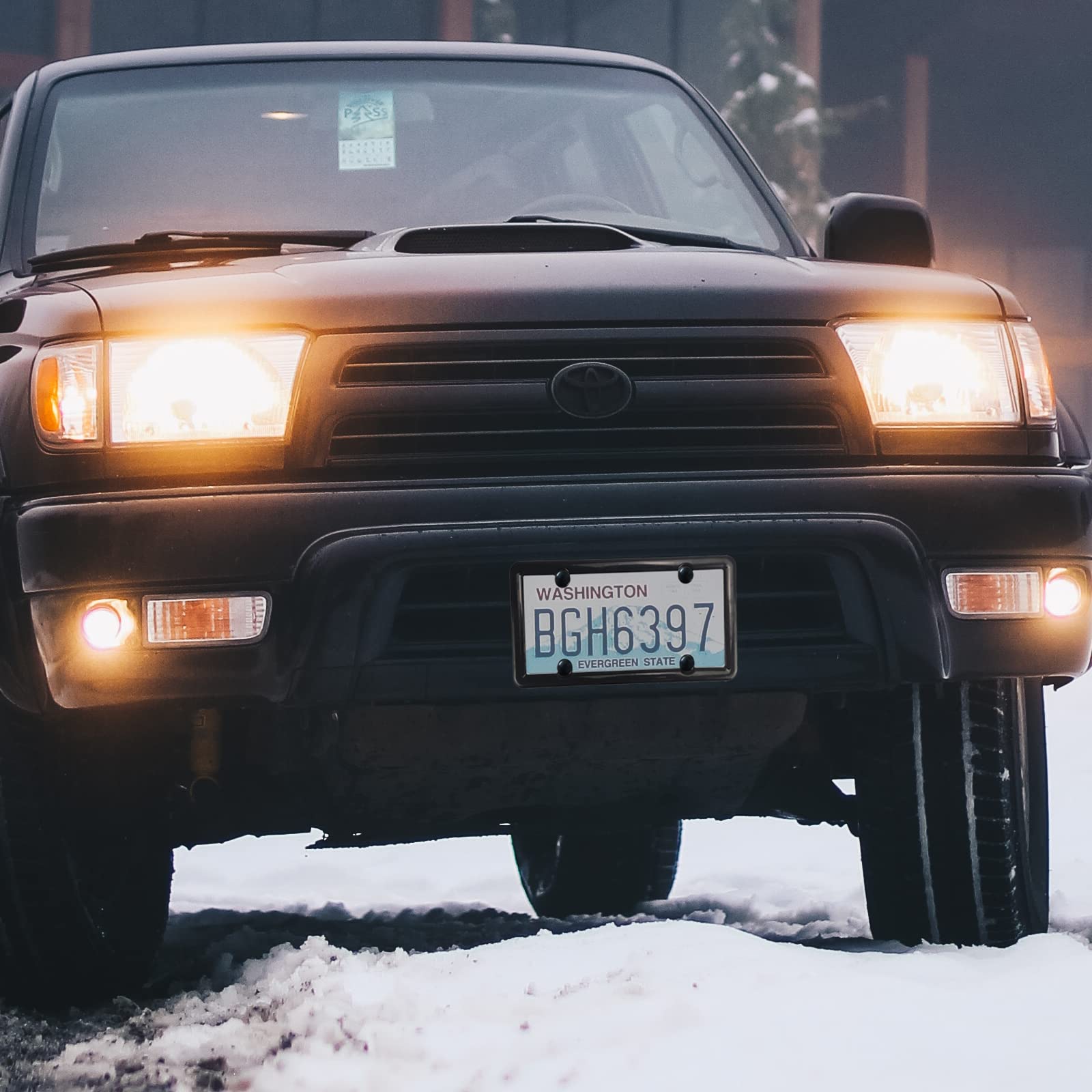 Amazon.co.jp: スモークナンバープレートプロテクター 2枚 ナンバー