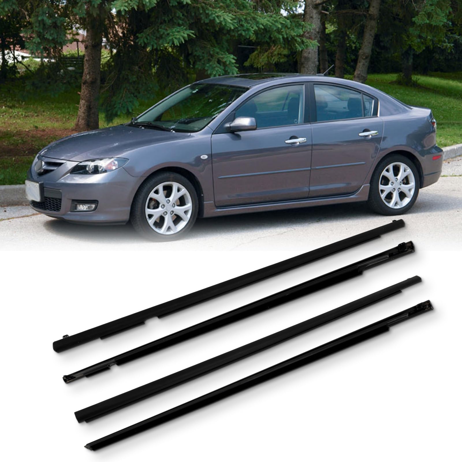 Photo 1 of OCPTY Weatherstrip Window Seal fit for Mazda 3 BK Series Sedan 2004-2009
