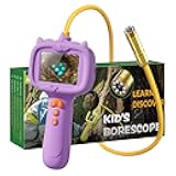 Kids Borescope Toys Camera with Light for 4-10 Years Old Boys Girls Birthday Gift Type-C Rechargeable STEM Science Educational Toy Snake Scope Camera for Outdoor Camping Nature Exploration