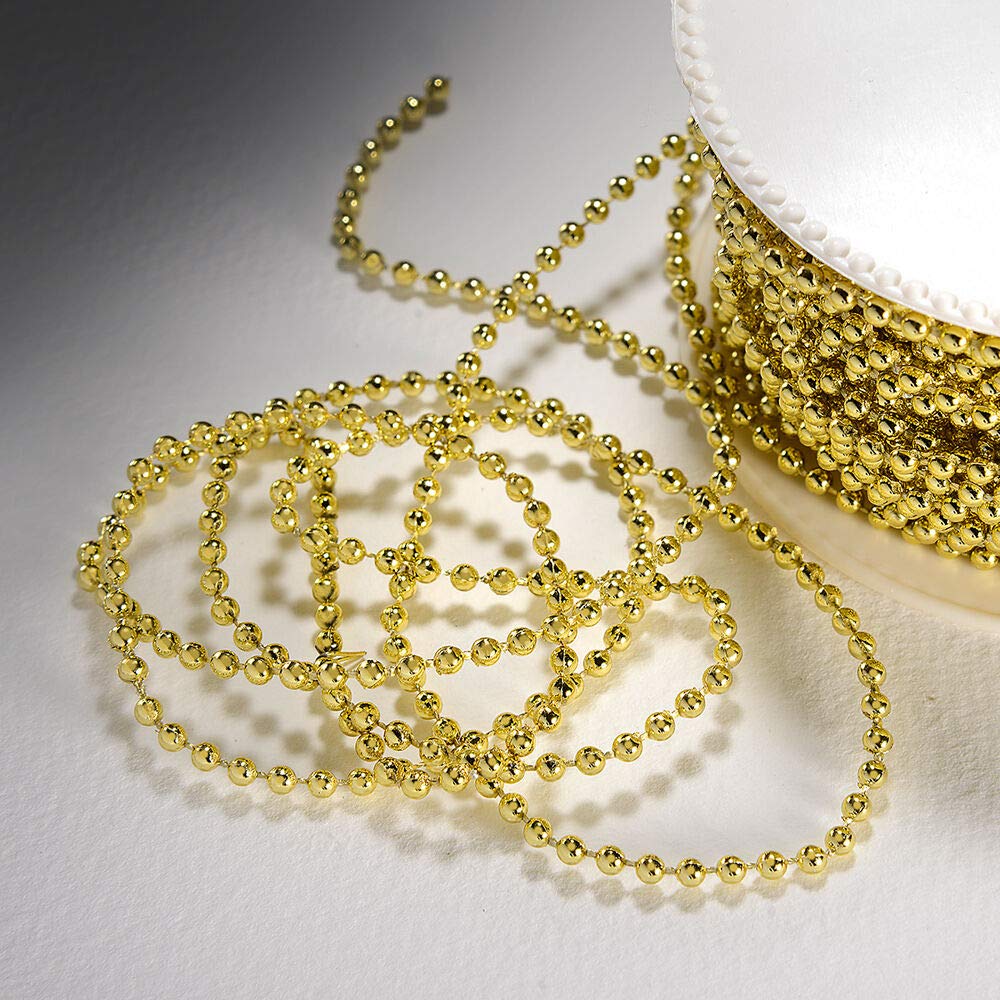EliteKoopers 3mm Pearl Beads On String for Sewing, Cake Trim, Wedding Bridal Craft Trimming etc.