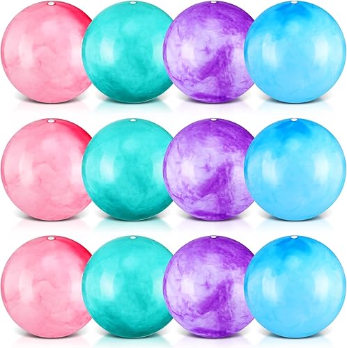 Miniatura 1 de Hungdao 12 piezas de mini pelota de ejercicio de pilates de 9 pulgadas para yoga, aula, entrenamiento, bola de núcleo, bola de barra para