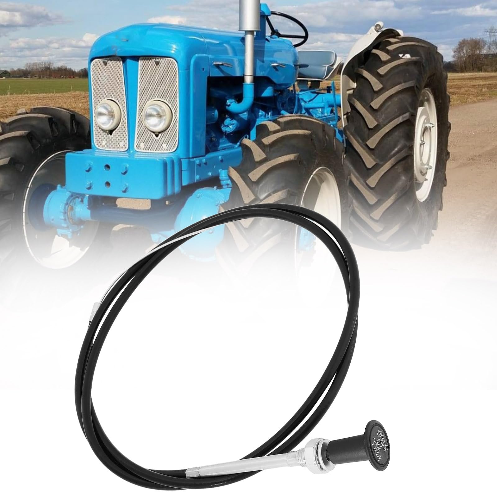 Be In Your Mind Tractor Stop Cable 1690mm Compatible with Fordson Dexta Compatible with Super Dexta - Image 4