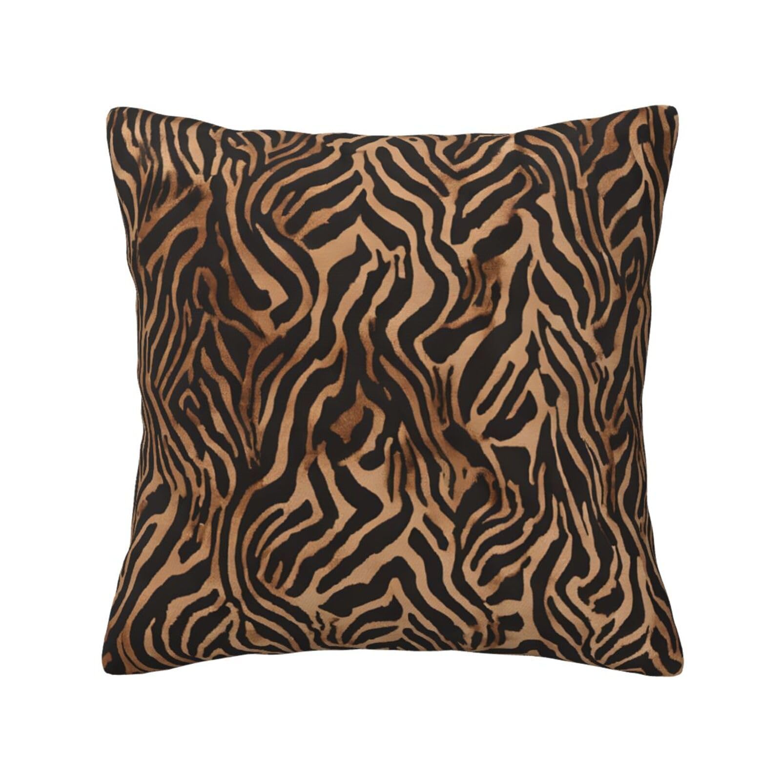 LHFIOHIRG (Leopard Print) Decorative Throw Pillow Covers Double-Sided Printed Cushion Covers for Sofa, Couch, Bed, and Home Decor 30 x 30cm