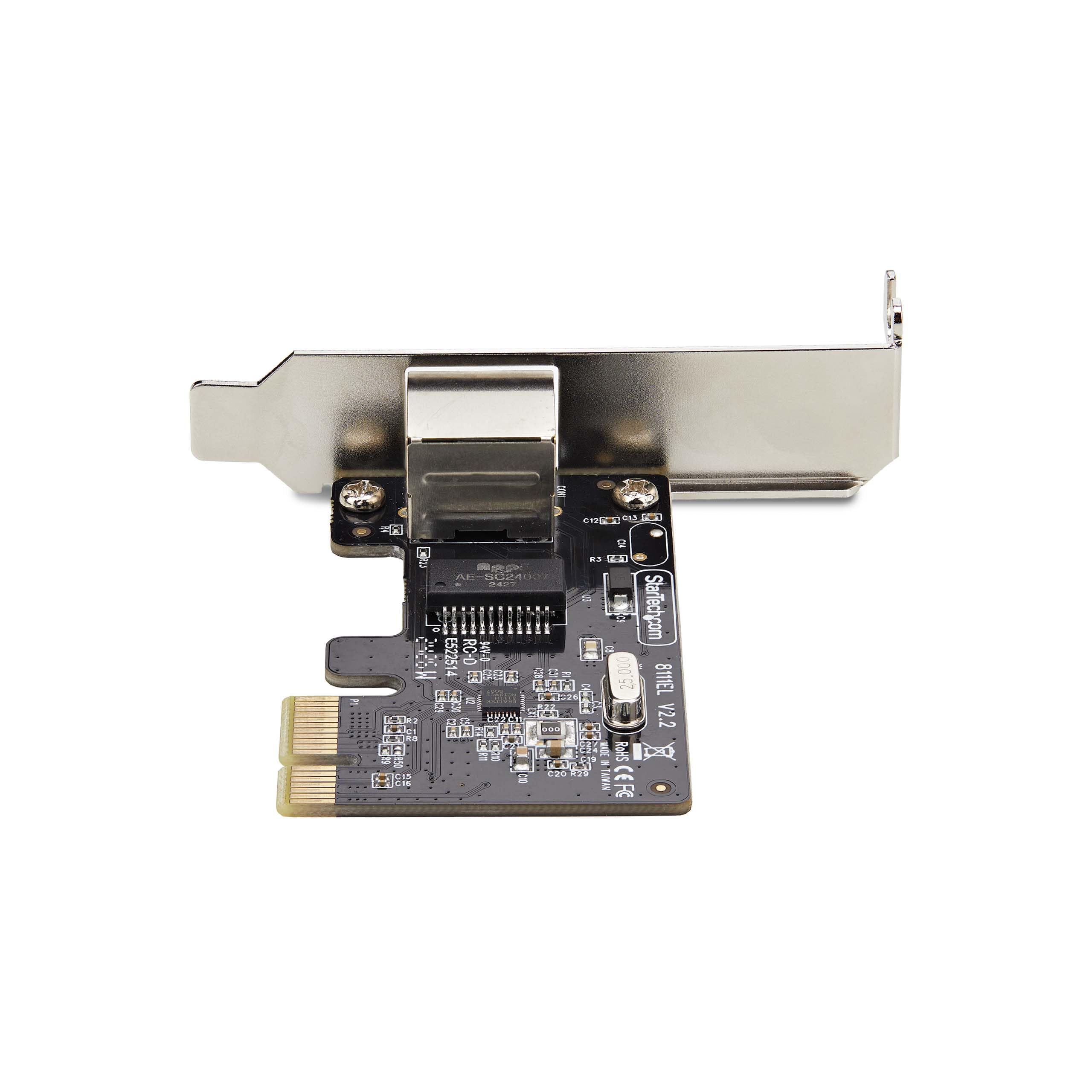 StarTech Carte Réseau PCIe Gigabit 1 Port, Profil Bas (ST1000SPEX2LT)