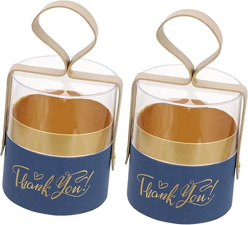 Miniatura 1 de Alipis Caja de regalo transparente de 2 piezas, cajas de regalo de dulces, decoración de bolsas de golosinas transparentes, bolsa de dulces de Año