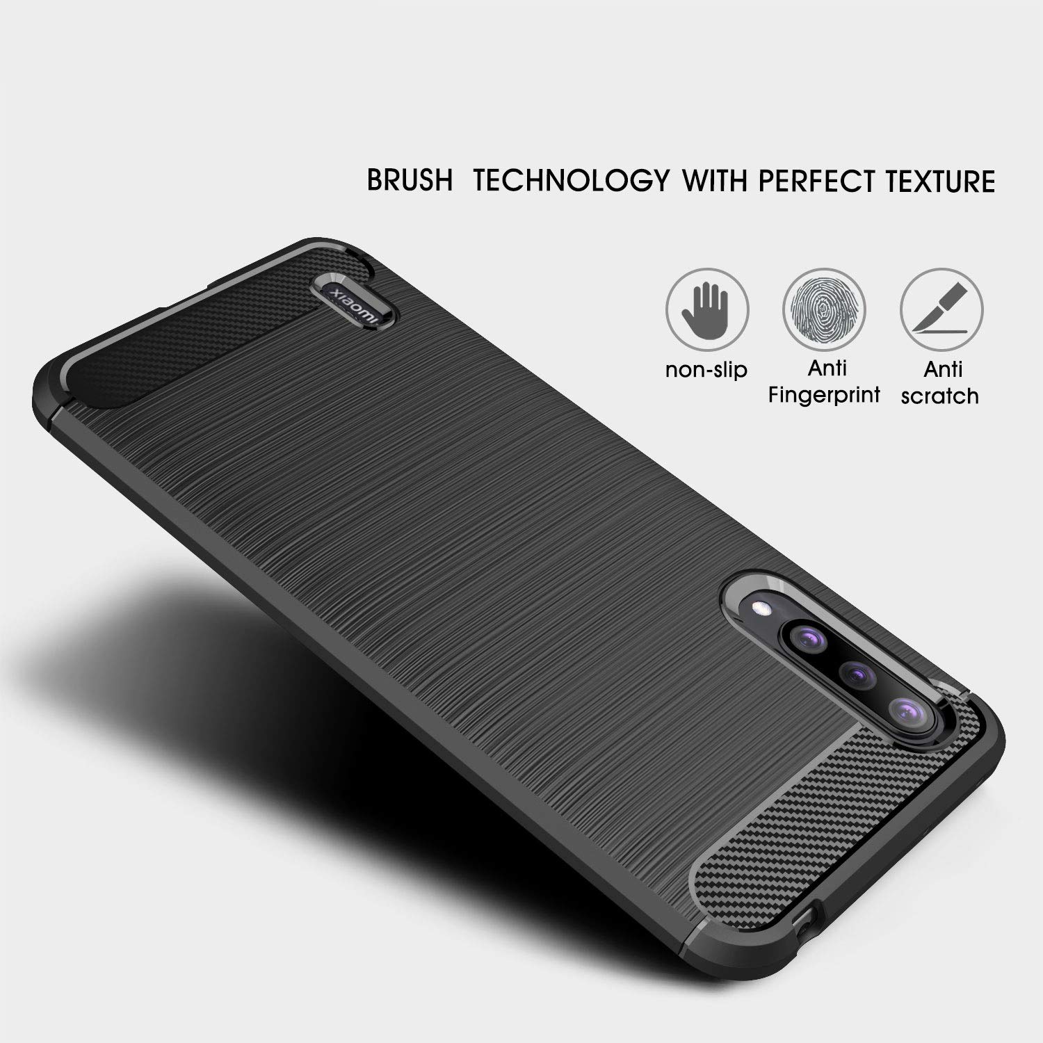 Case For Xiaomi Mi 9 Case, Cruzerlite Carbon Fiber Shock Absorption