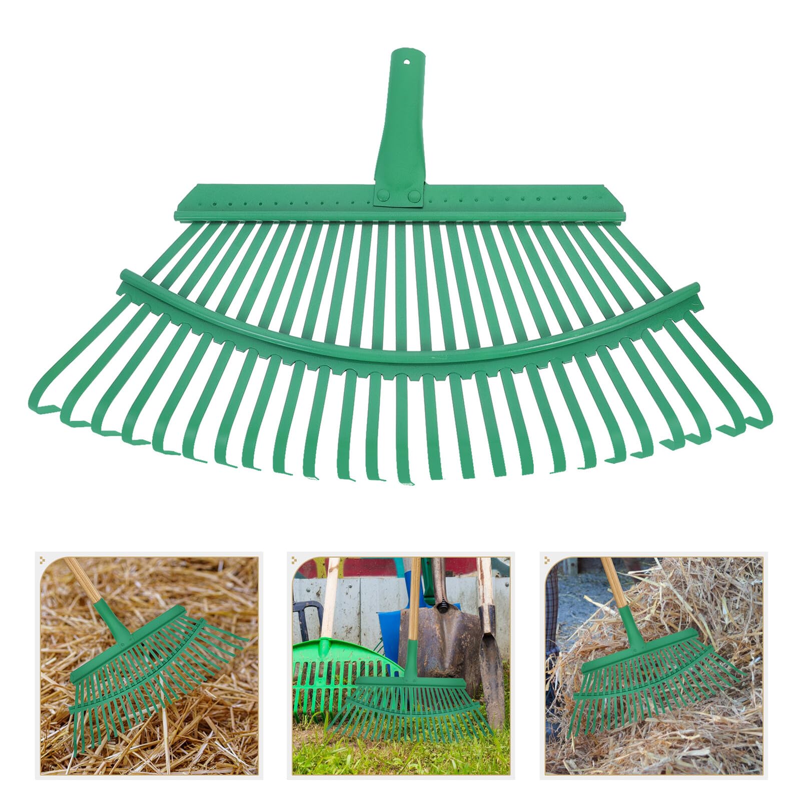 Gartenrechenkopf aus Robustem Stahl Laubrechen Ersatzkopf Leicht und Langlebig Vielseitig für Rasen Künstlichen Rasen und Laubentfernung Ergonomisch Stabile Konstruktion