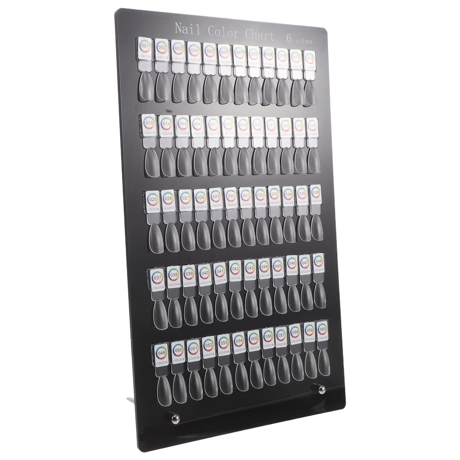 Espositore Magnetico per Colori Unghie 60 Slot in Acrilico Trasparente, Porta Nail Art Rimovibile per Manicure Professionale e Uso Domestico, Organizer per Campioni e Conservazione