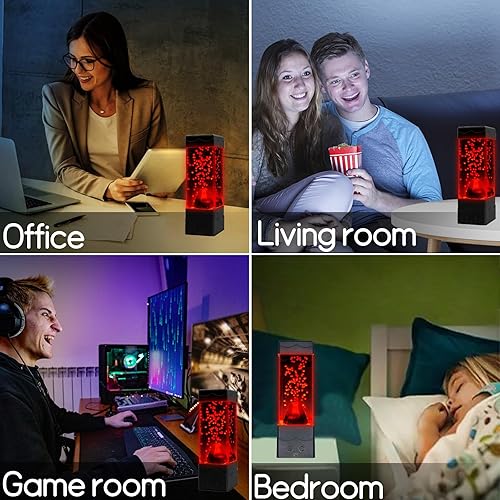 Miniatura 4 de BAOYIKU Lámpara de volcán para niños y adultos, lámpara de mesa de estado de ánimo para el hogar, dormitorio, oficina, decoración de escritorio,