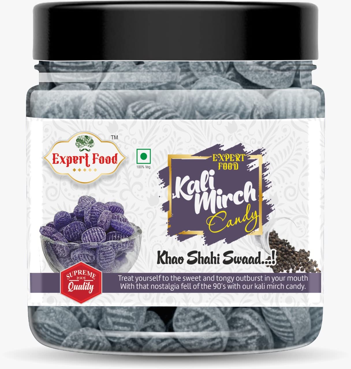 Expert Foods 100% Natural Kali Mirch Candy | Black Pepper /Khatti Mithi Goli Hygenically Packed (900g) (900G), orange (B09MTNXY5L) Amazon Price History, Amazon Price Tracker