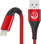 iPhone Charger 6FT [Apple MFi Certified] USB C to Lightning Cable Fast Charging Nylon Braided iPhone Cord Compatible with iPhone 14/13/12/11/Pro/Max/XS/XR/X/8/7/6/SE, iPad,Black