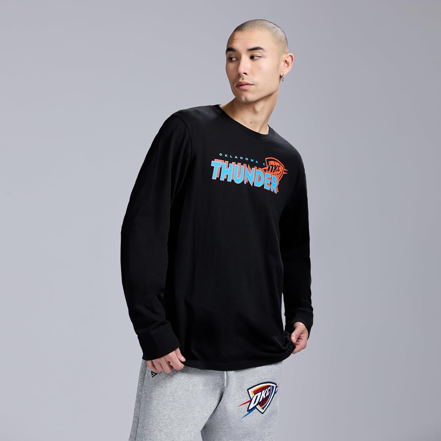 Game 7 NBA Mens Game 7 X NBA Officially Licensed Men's Graphic Long Sleeve Lightweight Crew Neck Cotton Team T-Shirt - Image 4