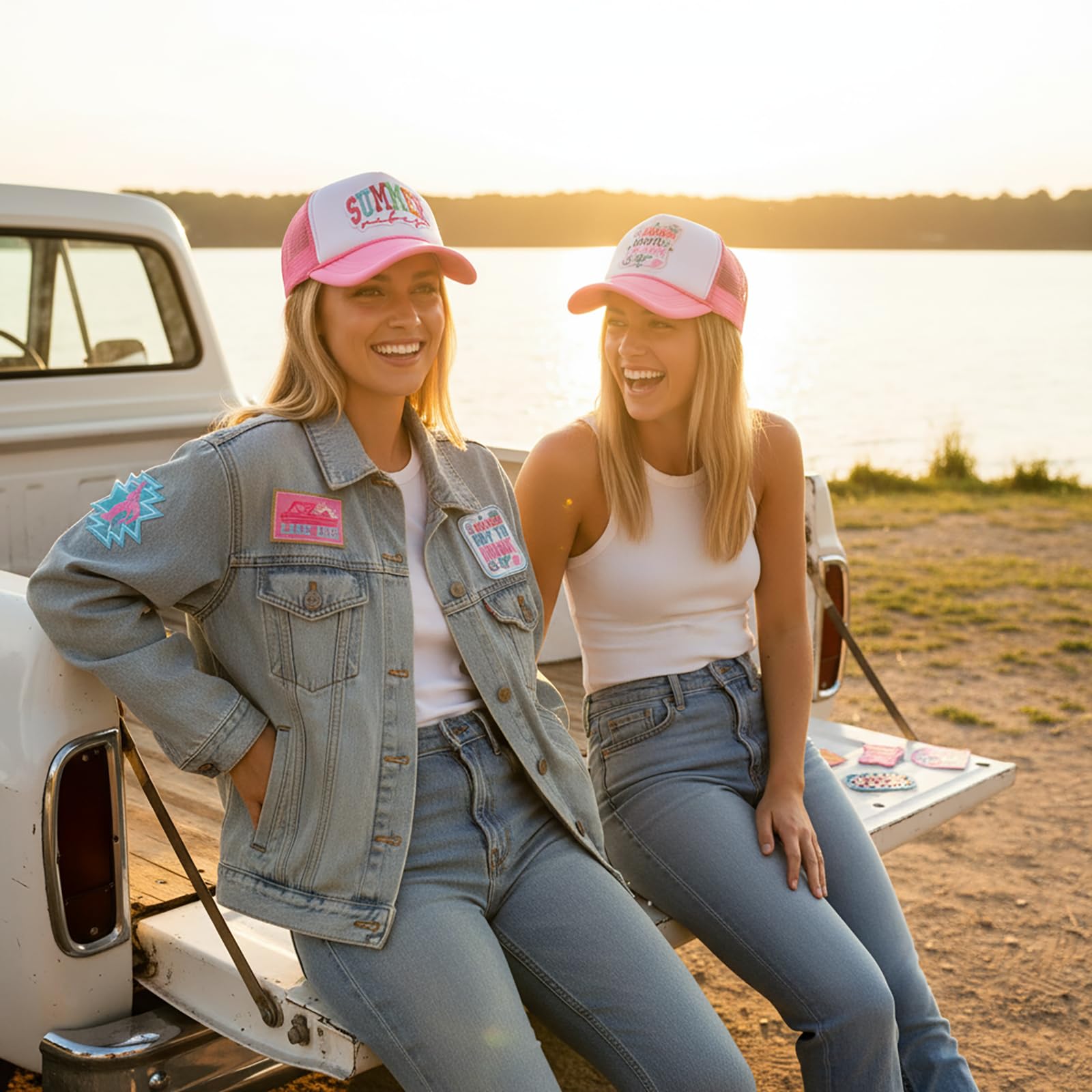 12 divertidos parches bordados para sombreros de camionero para planchar – Juego de apliques divertidos y elegantes para sombreros, chaquetas, mochilas. Parches divertidos duraderos y fáciles de