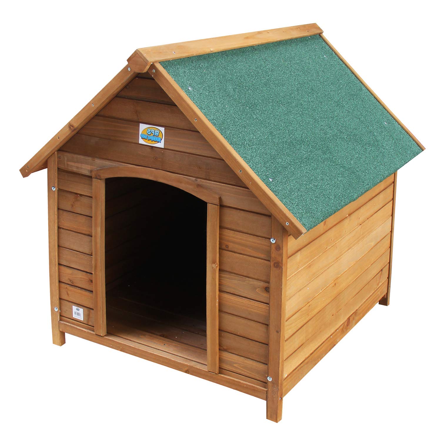 BPS Caseta de Madera Casa para Perros Mascotas con Capa Superior Impermeable Tamaño S/M/L (S: 72 * 63 * 68 cm) BPS-1353