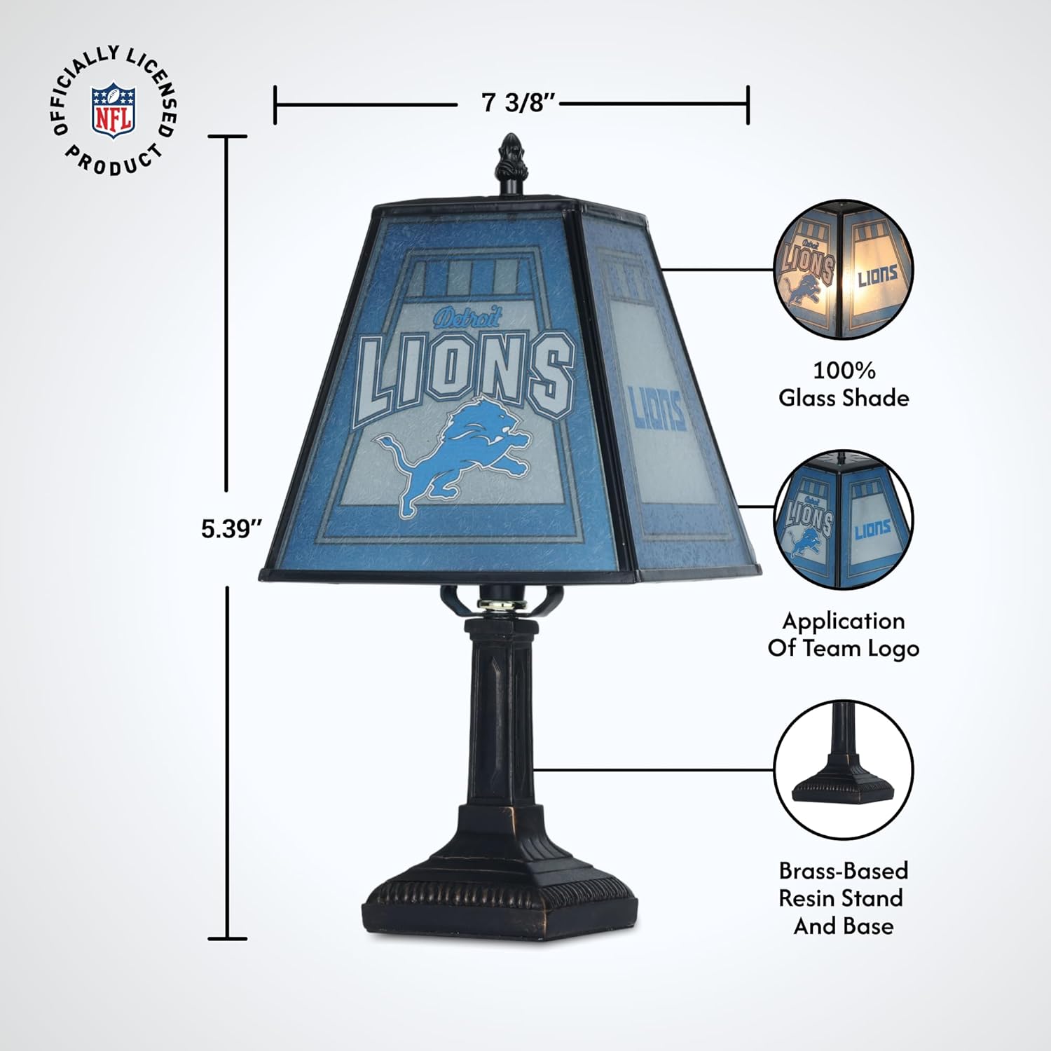 The Memory Company | Licensed NFL Team Color Table Lamp