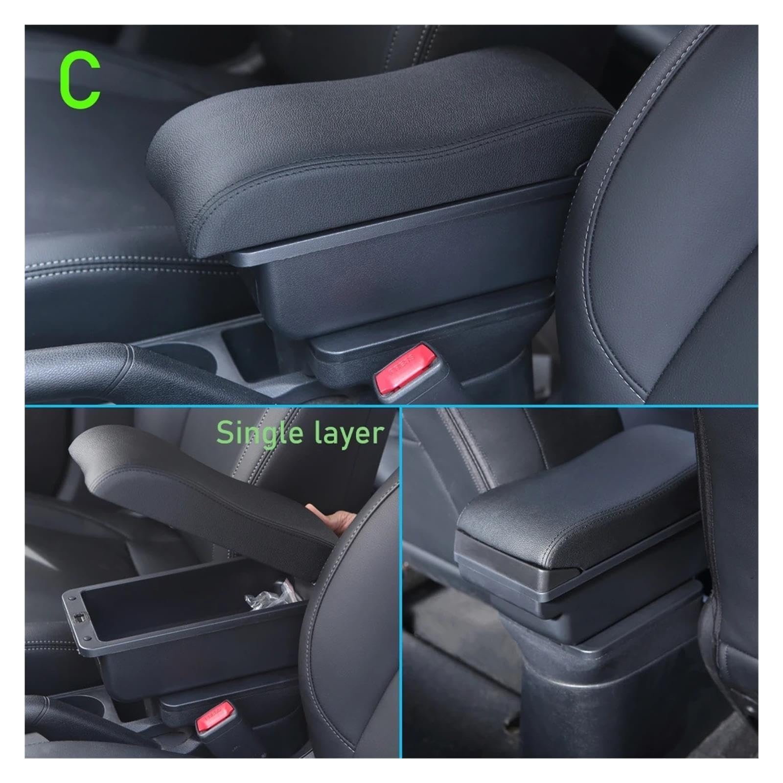 Para Duster Para Dacia Para Oroc Caja Almacenamiento Reposabrazos Coche