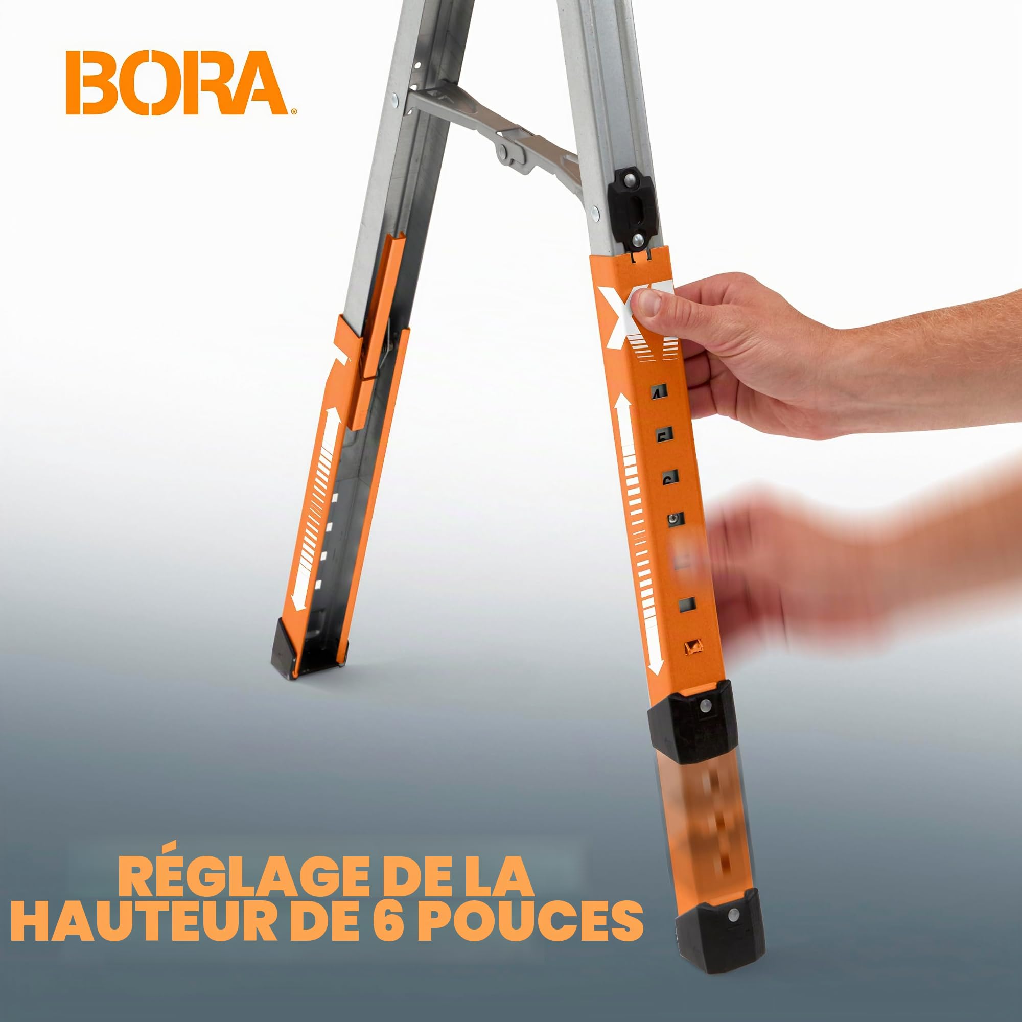 BORA Poramate Speedhorse XT Chevalet de sciage réglable en hauteur 680 kg Capacité 680 kg