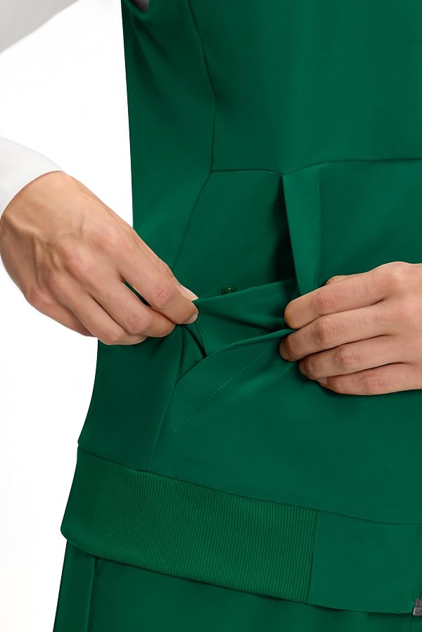 COZYFIT Scrubs Vest for Women, Nurse Vest for Healthcare, Hunter Green, XL by COZYFIT - Used condition - US$23.06