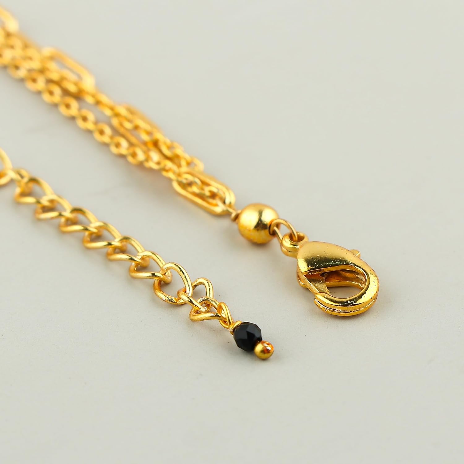 Beads With Pearl 3 Layered Necklaces for Women 14k Gold Plated Dainty Stackable Choker Necklaces for Women Trendy Layering, Cuban Link, Paperclip Chain, For Women Gifts