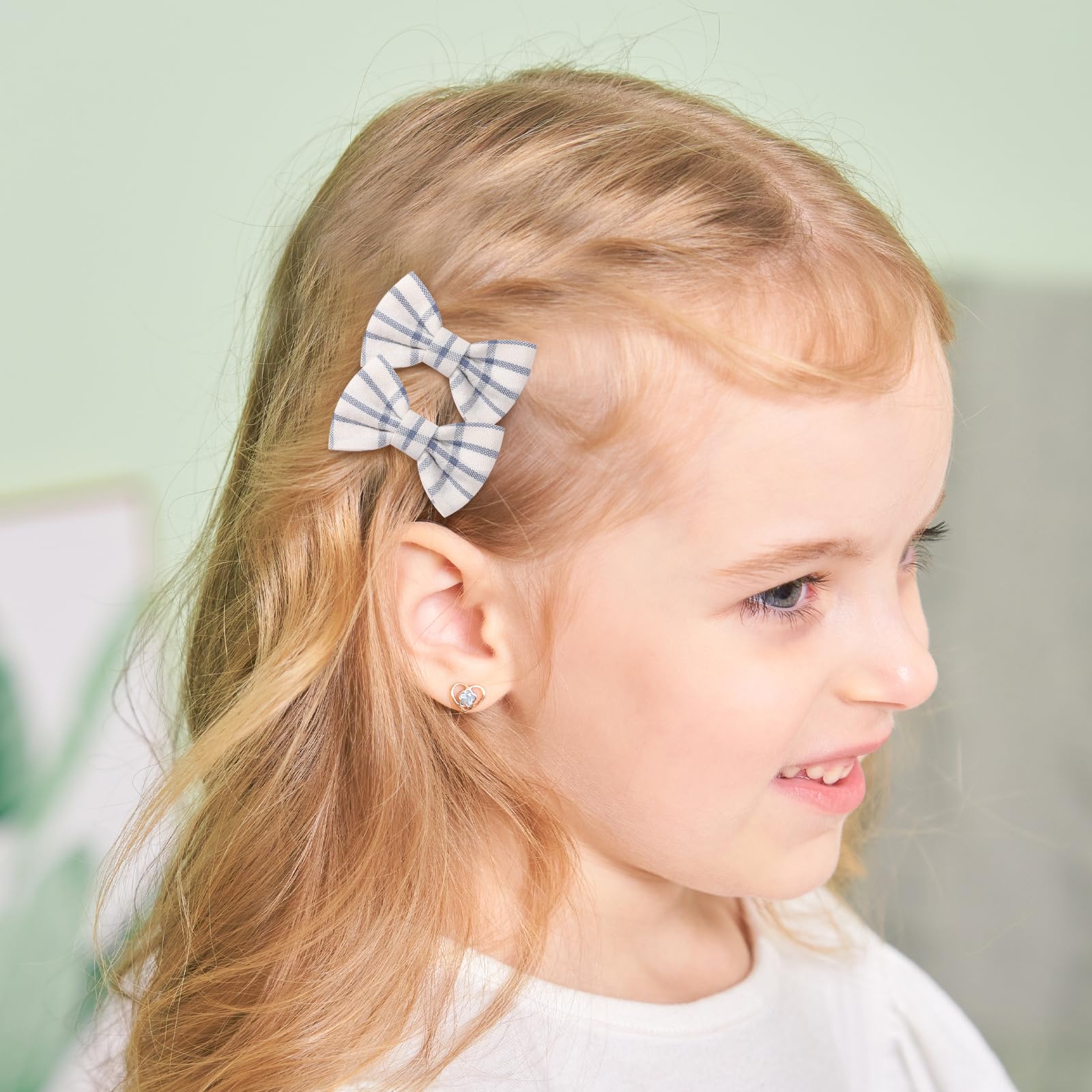 Jollybows 20pcs Barettes Cheveux, 2 Pouces / 5 cm Pince Noeud Cheveux Bébé Pince Cheveux Accessoires pour Enfant Petite Fille Tout-Petits