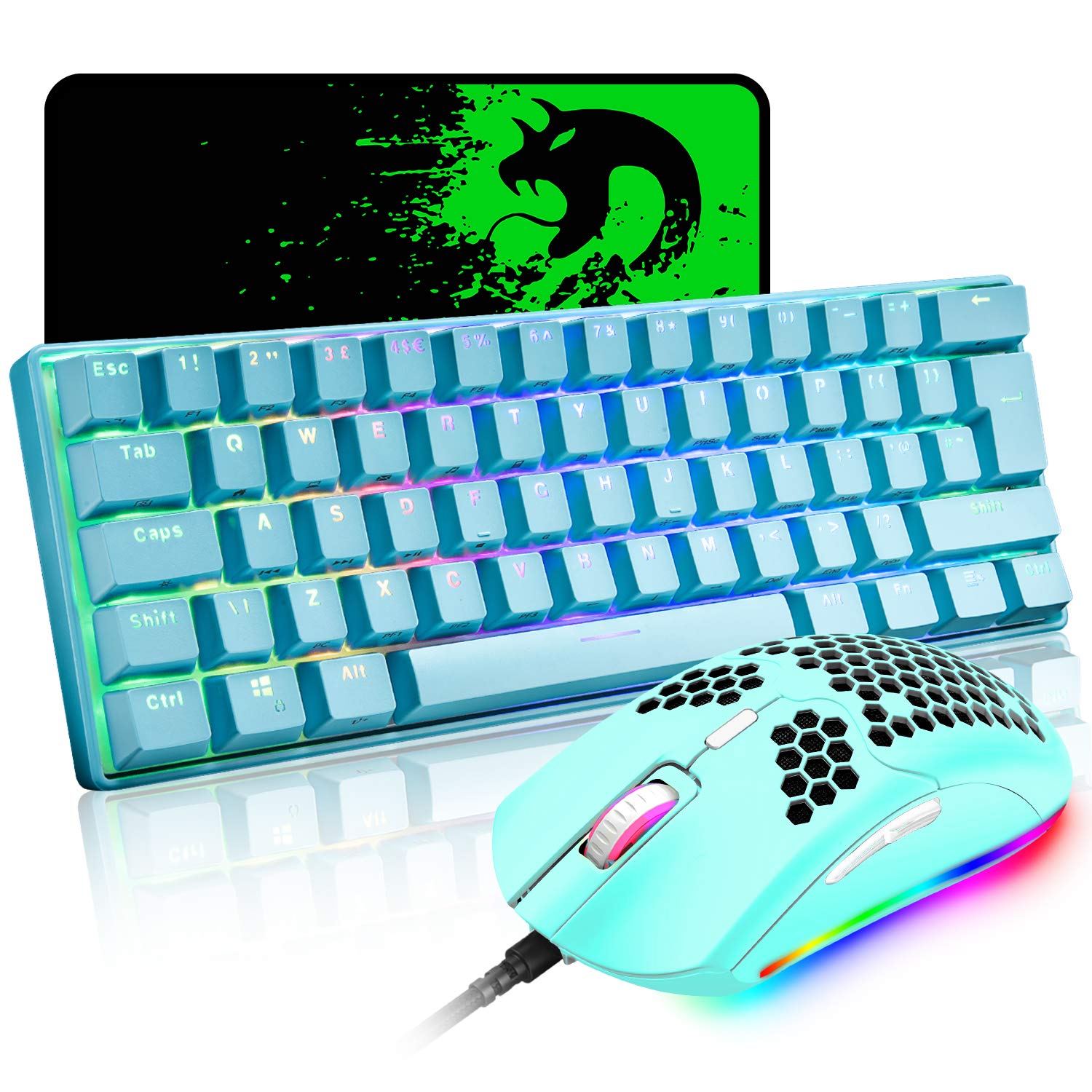 Buy Mechanical Gaming Keyboard and Lightweight Mouse Combo