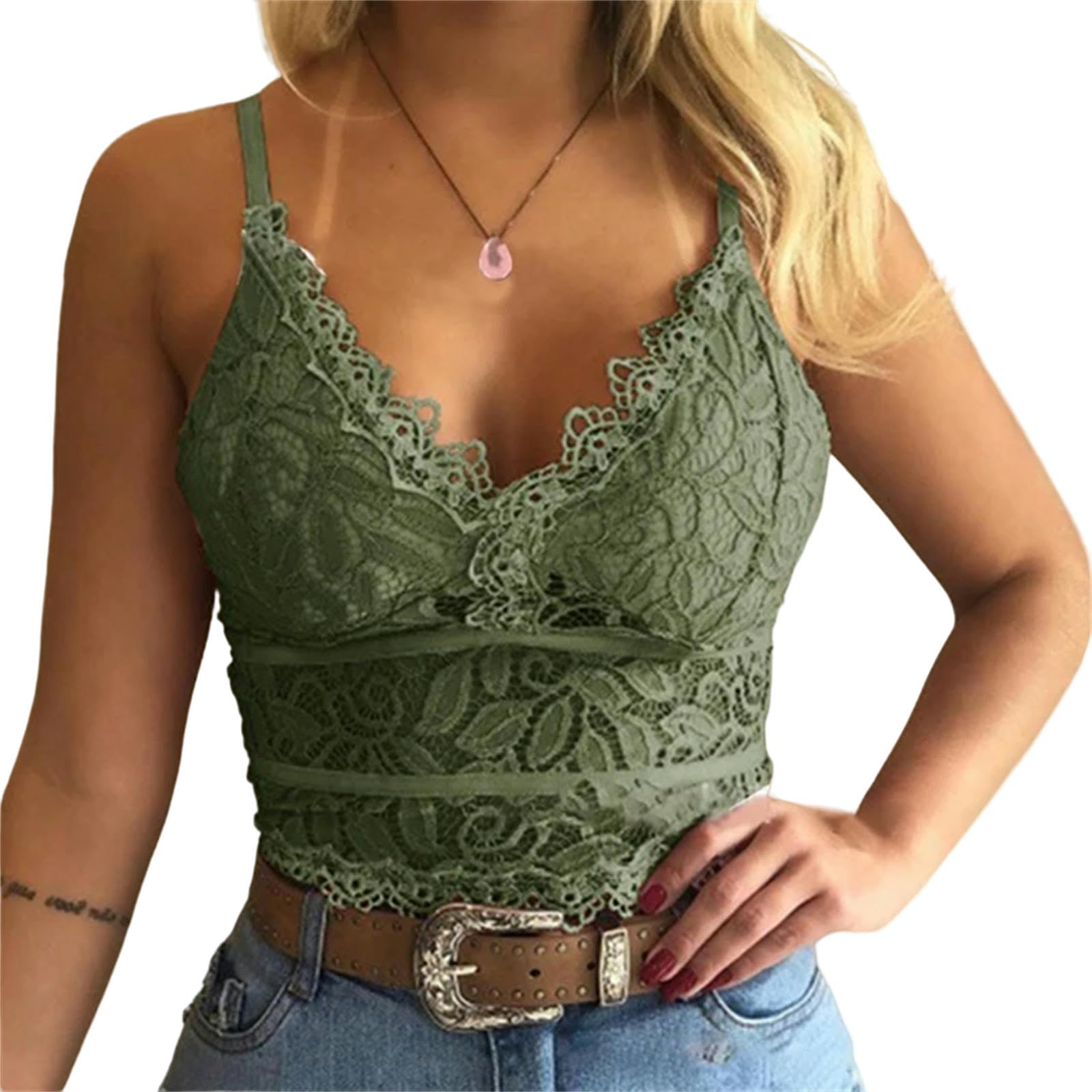 Canottiera Donna Cotone Canottiere in Pizzo Camisole Donne da Donna Basiclette di Bralette Biancheria Intimo di Reggissione