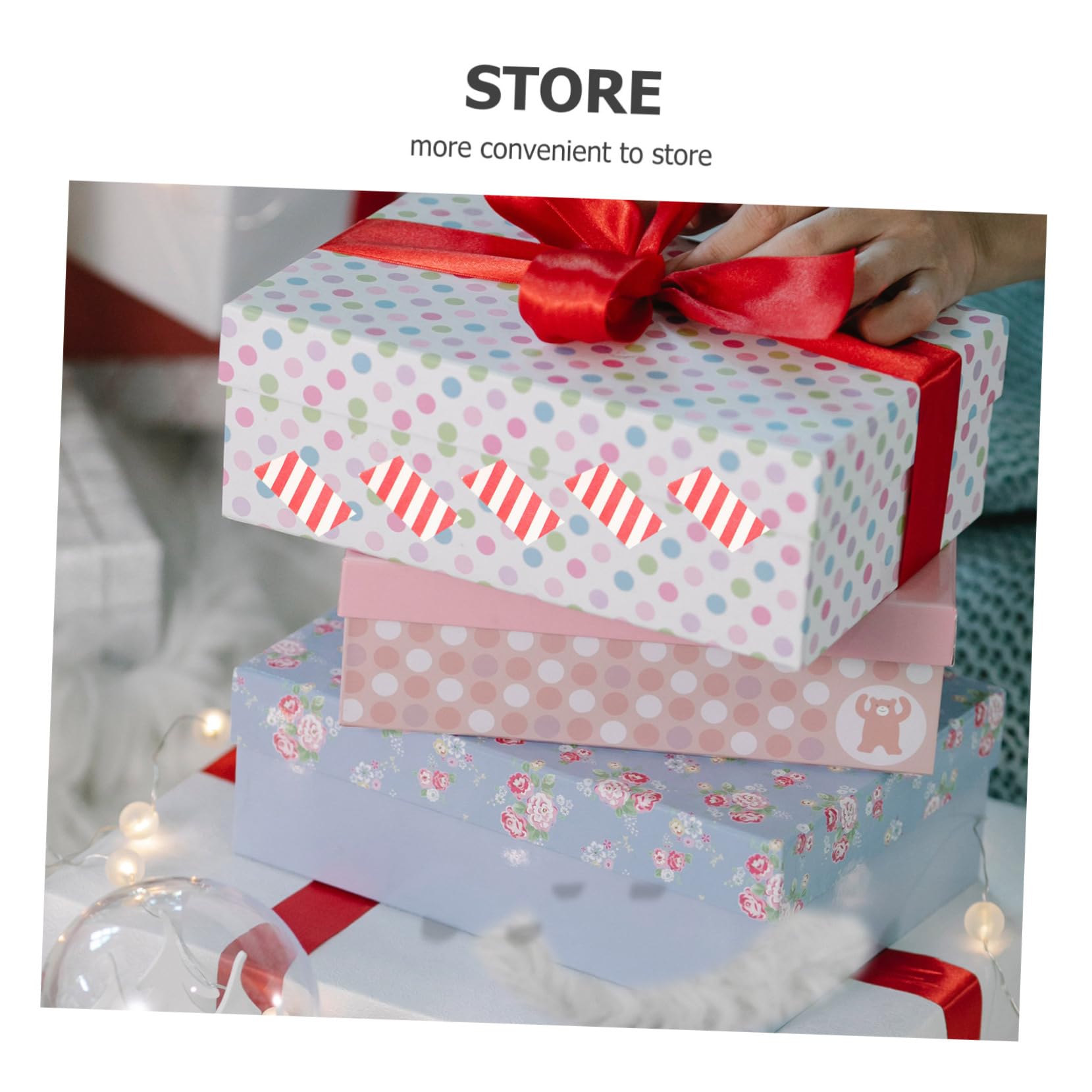 Angoily 30 Rollen Teiliges Weihnachts Washi Tape Dekoratives Klebeband mit Streifenmuster DIY Bastelband für Scrapbooking Geschenkverpackung und Kalendergestaltung Kompakt und Vielseitig