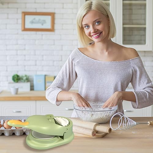 Miniatura 4 de ukjutyvc Máquina de dumpling 2 en 1, molde manual para hacer dumpling de piel, máquina de envoltura de dumpling, para una herramienta rápida y fácil