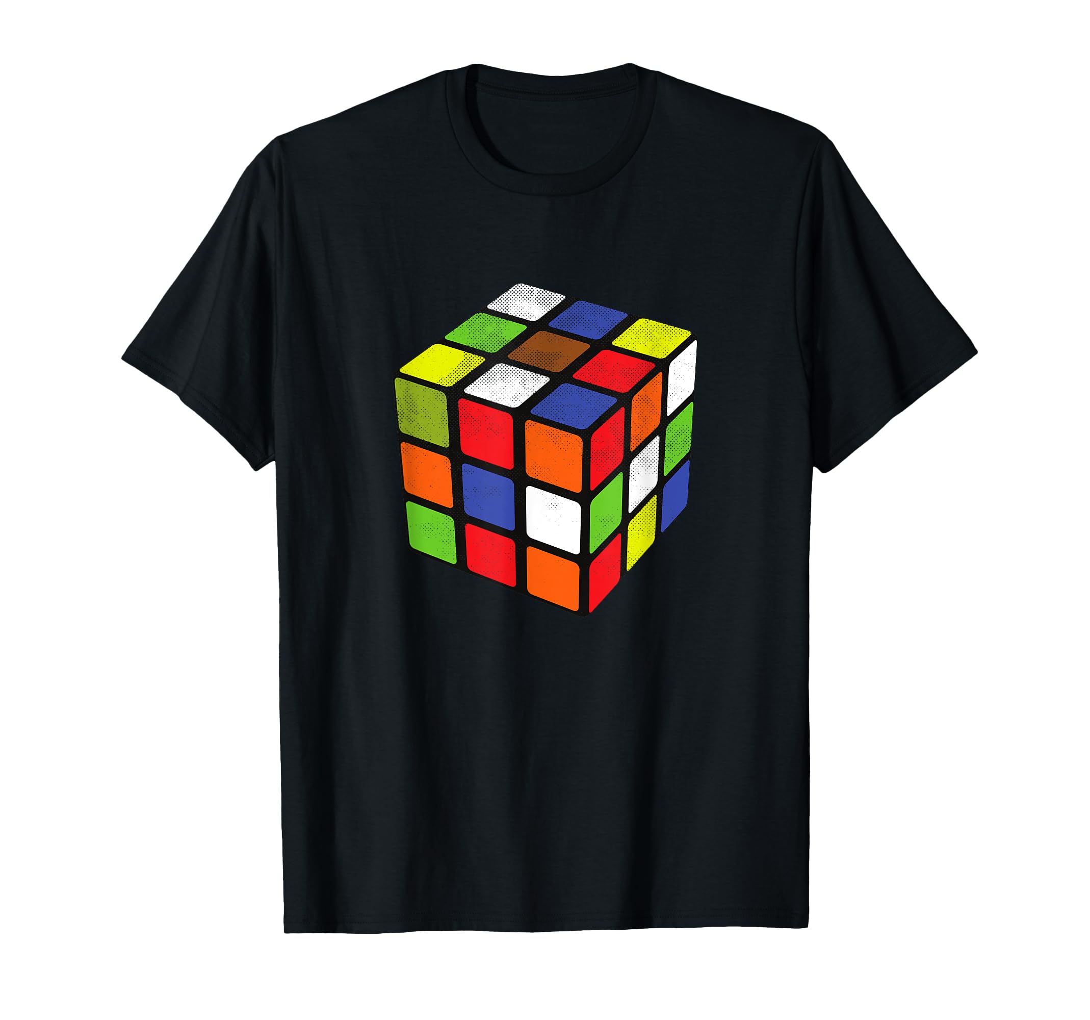 Rubiks Cuber Speed Cubing 80's Vintage 3x3 Cube Game Puzzle T-Shirt