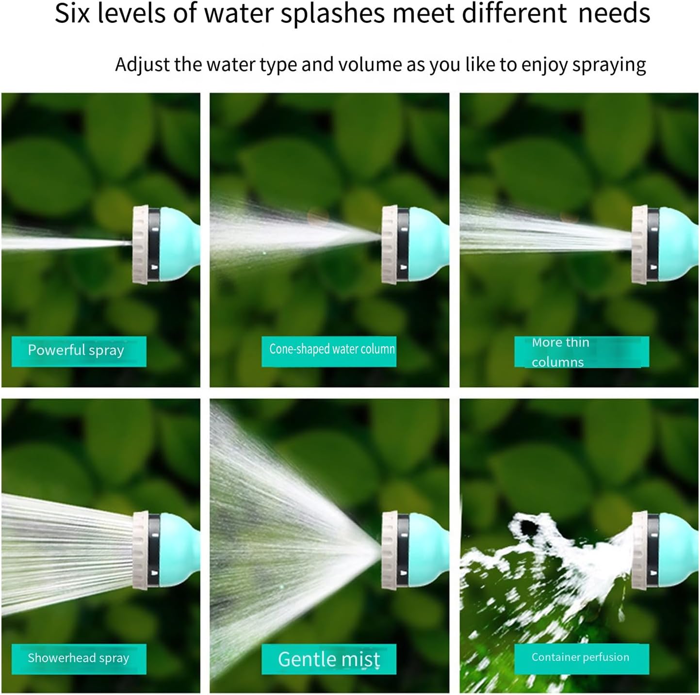 50FT Retractable Garden Hose Reel Portable With 6 Sprayer Patterns For Easy Patio Watering Patios Watering Tool