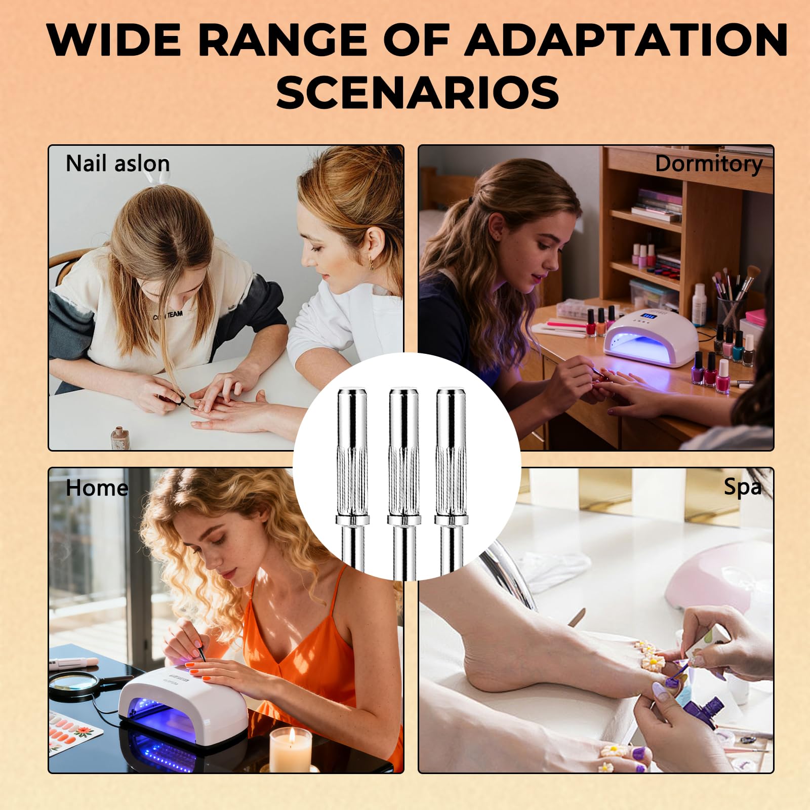 40 punte per trapano a mandrino piccolo, 3,1 mm, mini nastro abrasivo per trapani elettrici, limatrici, accessori per manicure (40)