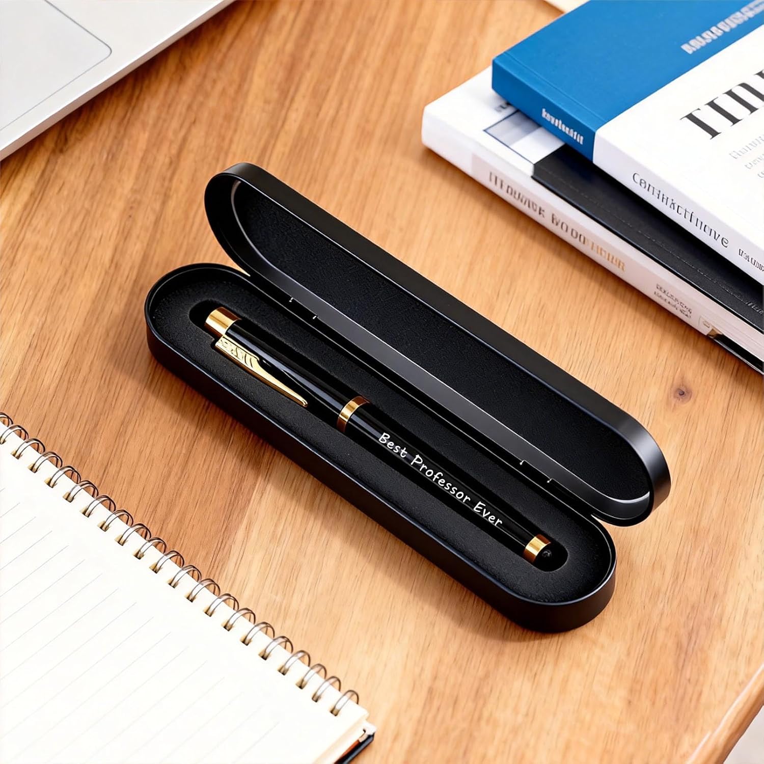 TANWIH Professor Gifts for Women Men - Engraved Gel Pen Gift Set for Professors - Best Professor Ever Gifts for Birthday Graduation Christmas Retirement - Image 4