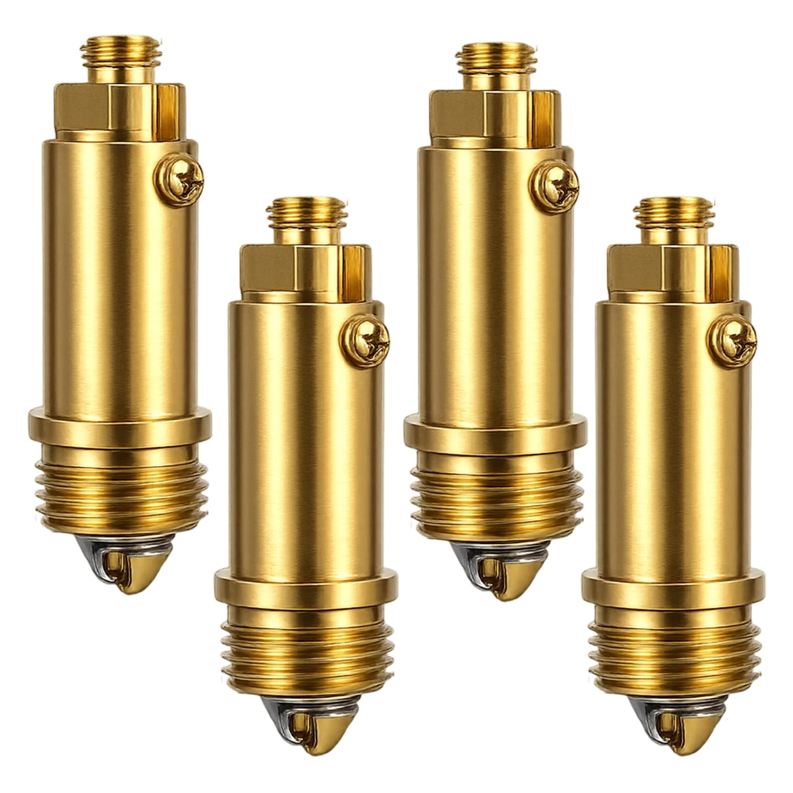 Pop Up Sink Plug Replacement, Pop Up Bath Plug, Click Clack Plug Replacement, Durable Brass Construction, Easy Installation for Kitchen and Bathroom Sinks, Set of 4 Drain Stoppers with Corrosion Resis